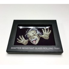 Shatter Resistant Glass Rolling Tray 5" x 6"